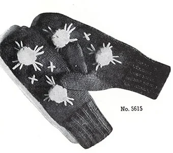 Classic Mittens Pattern #5615