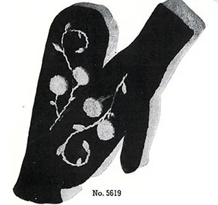 Ladies Mittens Pattern #5619