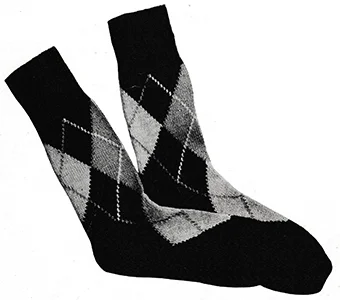 Men's Argyle Socks Pattern #4035 (#5710)