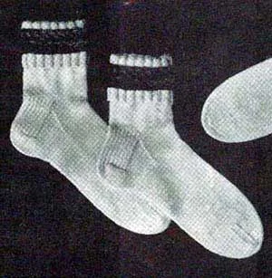 Men's and Women's Ski Socks with Cabled Cuffs