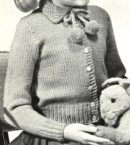 Plain Cardigan Pattern - girl's version