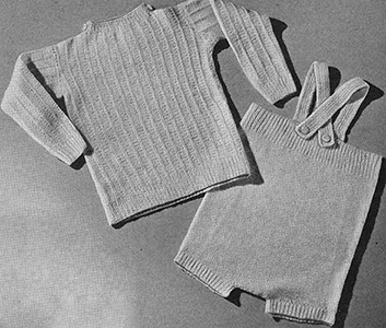 Suspender Suit Pattern #586