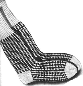 Checked Socks Pattern #377