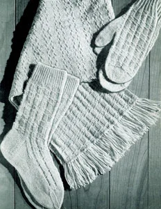 Matched Set Knitted Mittens Pattern